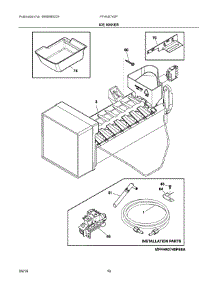 08 - Ice Maker parts for Frigidaire Refrigerator FFHN2740PSAA from AppliancePartsPros.com