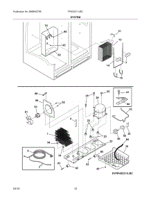 13 - System parts for Frigidaire Refrigerator FFHS2311LBC from AppliancePartsPros.com