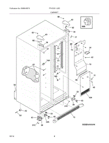 07 - Cabinet parts for Frigidaire Refrigerator FFHS2311LBD from AppliancePartsPros.com