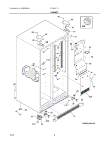 04 - Cabinet parts for Frigidaire Refrigerator FFHS2311LBPA from AppliancePartsPros.com