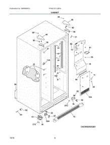 04 - Cabinet parts for Frigidaire Refrigerator FFHS2311LBRA from AppliancePartsPros.com