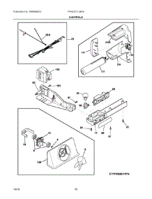 06 - Controls parts for Frigidaire Refrigerator FFHS2311LBRA from AppliancePartsPros.com