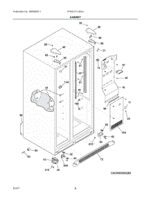 04 - Cabinet parts for Frigidaire Refrigerator FFHS2311LBSA from AppliancePartsPros.com