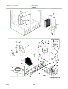 07 - System parts for Frigidaire Refrigerator FFHS2311LBSA from AppliancePartsPros.com