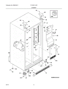 07 - Cabinet parts for Frigidaire Refrigerator FFHS2311LWC from AppliancePartsPros.com