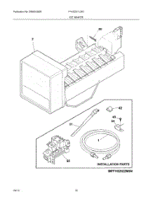 19 - Ice Maker parts for Frigidaire Refrigerator FFHS2311LWD from AppliancePartsPros.com
