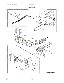 06 - Controls parts for Frigidaire Refrigerator FFHS2311LWEA from AppliancePartsPros.com
