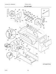 09 - Ice Container parts for Frigidaire Refrigerator FFHS2311LWFA from AppliancePartsPros.com