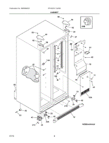 04 - Cabinet parts for Frigidaire Refrigerator FFHS2311LWGA from AppliancePartsPros.com