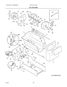 09 - Ice Container parts for Frigidaire Refrigerator FFHS2311LWGA from AppliancePartsPros.com