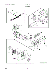 06 - Controls parts for Frigidaire Refrigerator FFHS2311LWPA from AppliancePartsPros.com