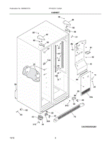 04 - Cabinet parts for Frigidaire Refrigerator FFHS2311LWQA from AppliancePartsPros.com