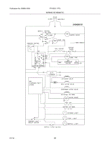 20 - Wiring Schematic parts for Frigidaire Refrigerator FFHS2311PF2 from AppliancePartsPros.com