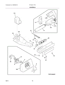 06 - Controls parts for Frigidaire Refrigerator FFHS2311PF4 from AppliancePartsPros.com