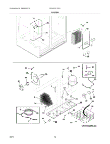 07 - System parts for Frigidaire Refrigerator FFHS2311PF4 from AppliancePartsPros.com