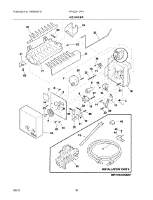 10 - Ice Maker parts for Frigidaire Refrigerator FFHS2311PF4 from AppliancePartsPros.com