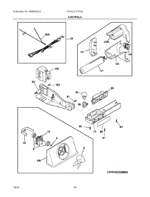06 - Controls parts for Frigidaire Refrigerator FFHS2311PF6A from AppliancePartsPros.com