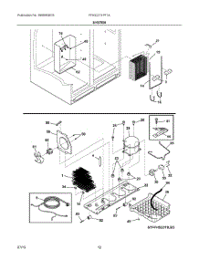 07 - System parts for Frigidaire Refrigerator FFHS2311PF7A from AppliancePartsPros.com