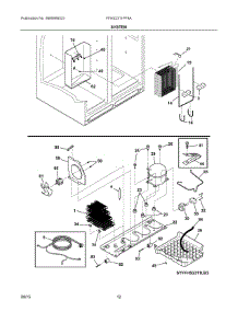 07 - System parts for Frigidaire Refrigerator FFHS2311PF9A from AppliancePartsPros.com