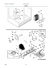 07 - System parts for Frigidaire Refrigerator FFHS2311PFGA from AppliancePartsPros.com
