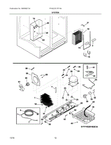 07 - System parts for Frigidaire Refrigerator FFHS2311PFHA from AppliancePartsPros.com