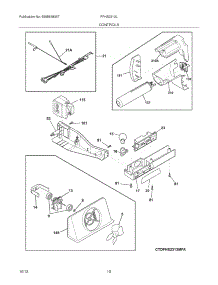 11 - Controls parts for Frigidaire Refrigerator FFHS2313LSD from AppliancePartsPros.com