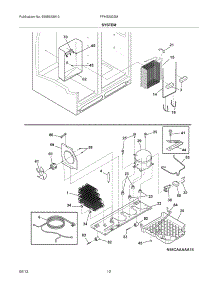 13 - System parts for Frigidaire Refrigerator FFHS2322MBA from AppliancePartsPros.com