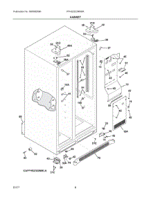 04 - Cabinet parts for Frigidaire Refrigerator FFHS2322MBMA from AppliancePartsPros.com