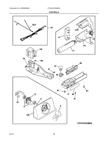 06 - Controls parts for Frigidaire Refrigerator FFHS2322MBMA from AppliancePartsPros.com
