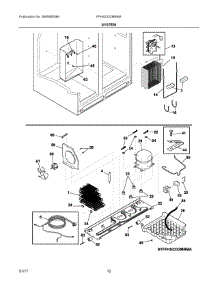 07 - System parts for Frigidaire Refrigerator FFHS2322MBMA from AppliancePartsPros.com