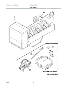 10 - Ice Maker parts for Frigidaire Refrigerator FFHS2322MBMA from AppliancePartsPros.com
