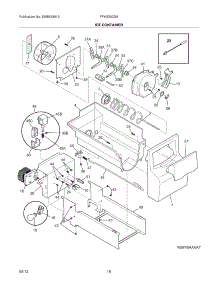 17 - Ice Container parts for Frigidaire Refrigerator FFHS2322MS8 from AppliancePartsPros.com