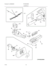 11 - Controls parts for Frigidaire Refrigerator FFHS2322MSB from AppliancePartsPros.com