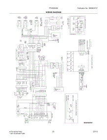 21 - Wiring Diagram parts for Frigidaire Refrigerator FFHS2322MW9 from AppliancePartsPros.com