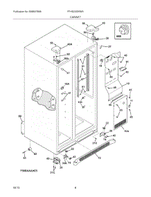 07 - Cabinet parts for Frigidaire Refrigerator FFHS2322MWA from AppliancePartsPros.com