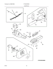 11 - Controls parts for Frigidaire Refrigerator FFHS2322MWA from AppliancePartsPros.com