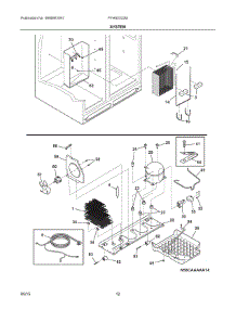 07 - System parts for Frigidaire Refrigerator FFHS2322MWGA from AppliancePartsPros.com