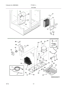 13 - System parts for Frigidaire Refrigerator FFHS2611LBC from AppliancePartsPros.com
