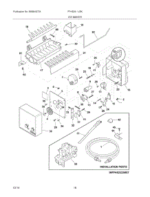 19 - Ice Maker parts for Frigidaire Refrigerator FFHS2611LBK from AppliancePartsPros.com