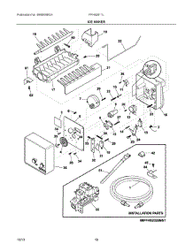 10 - Ice Maker parts for Frigidaire Refrigerator FFHS2611LWD from AppliancePartsPros.com