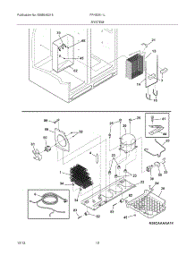 13 - System parts for Frigidaire Refrigerator FFHS2611LWF from AppliancePartsPros.com