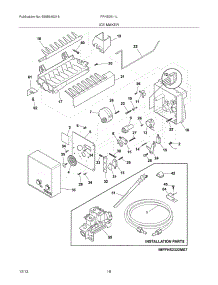 19 - Ice Maker parts for Frigidaire Refrigerator FFHS2611LWF from AppliancePartsPros.com