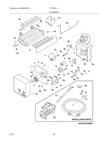 19 - Ice Maker parts for Frigidaire Refrigerator FFHS2611LWG from AppliancePartsPros.com
