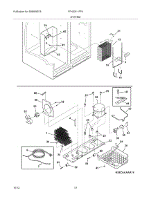 13 - System parts for Frigidaire Refrigerator FFHS2611PF5 from AppliancePartsPros.com