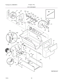 17 - Ice Container parts for Frigidaire Refrigerator FFHS2611PF5 from AppliancePartsPros.com
