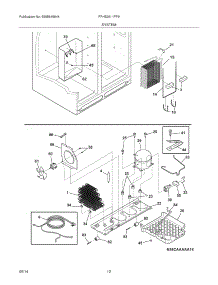 13 - System parts for Frigidaire Refrigerator FFHS2611PF9 from AppliancePartsPros.com