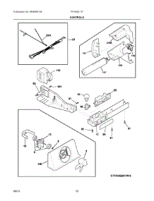 06 - Controls parts for Frigidaire Refrigerator FFHS2611PFCA from AppliancePartsPros.com
