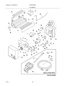 19 - Ice Maker parts for Frigidaire Refrigerator FFHS2622MBG from AppliancePartsPros.com
