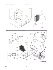 13 - System parts for Frigidaire Refrigerator FFHS2622MBJ from AppliancePartsPros.com