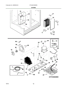 07 - System parts for Frigidaire Refrigerator FFHS2622MBMA from AppliancePartsPros.com